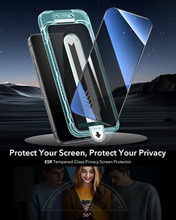 Foto 2 | Protector De Pantalla De Privacidad Esr Para Iphone 16/15 (paquete De 3) - Venta Internacional.