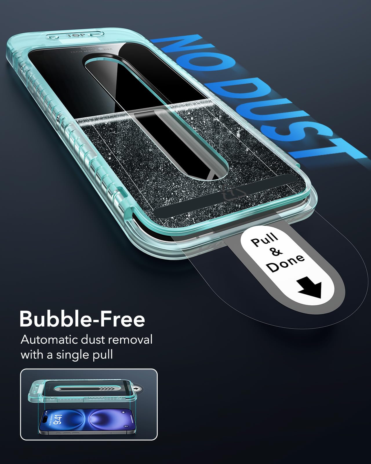 Foto 5 | Protector De Pantalla De Privacidad Esr Para Iphone 16/15 (paquete De 3) - Venta Internacional.