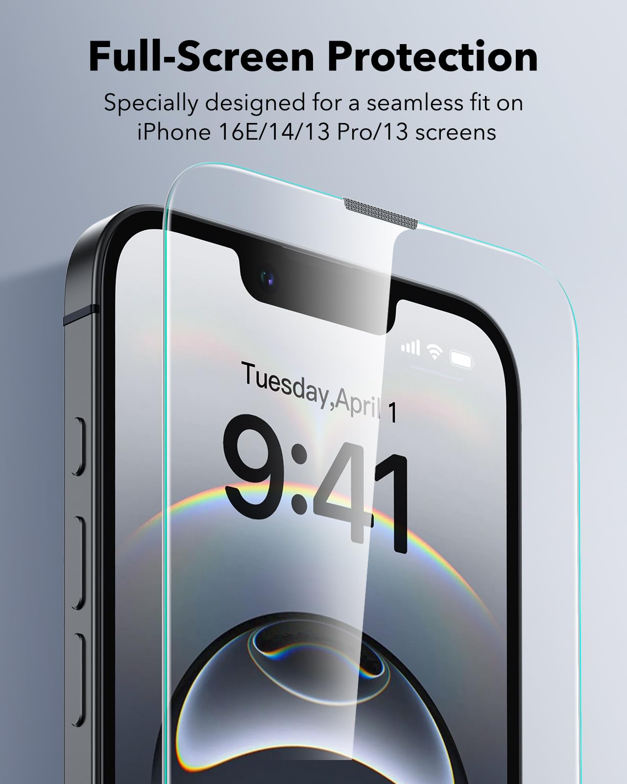 Foto 6 | Protector De Pantalla Esr Para Iphone 16e/14/13/13 Pro, Paquete De 3 - Venta Internacional.