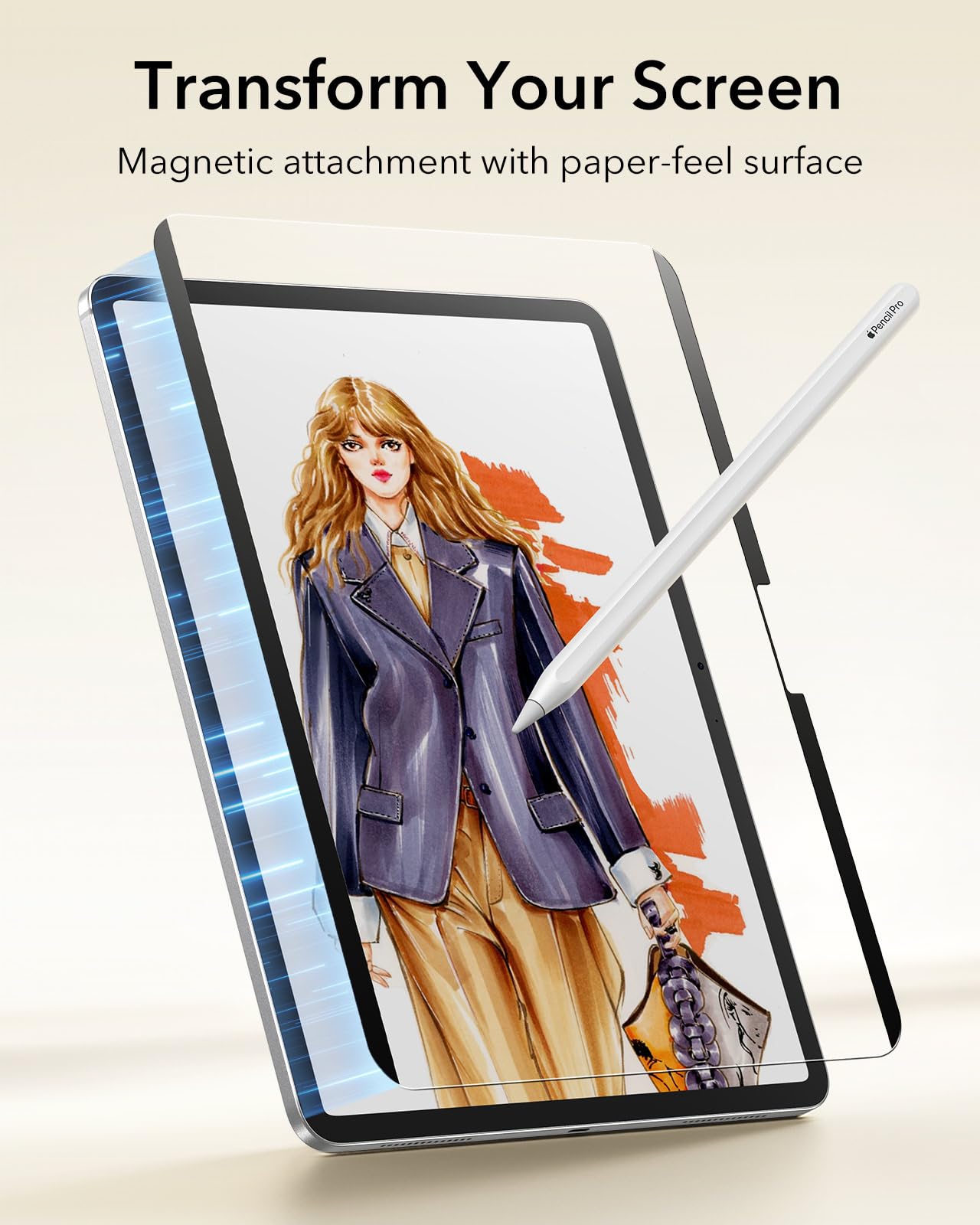 Foto 4 pulgar | Protector De Pantalla Esr Para Ipad Pro 13 Pulgadas 2024 Paper-feel - Venta Internacional.