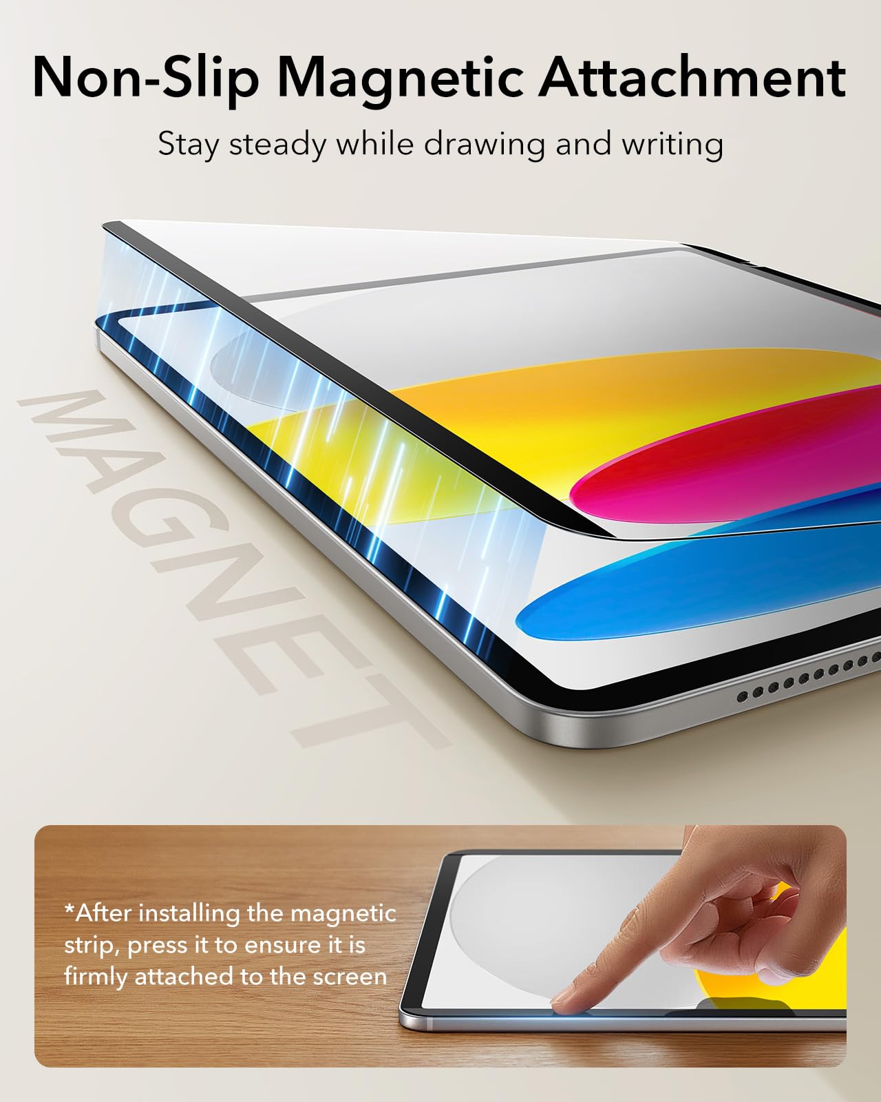 Foto 7 | Protector De Pantalla Esr Paper-feel Magnetic Para Ipad 11/10.9 Pulgadas - Venta Internacional.