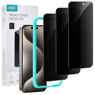 Foto 1 | Paquete De Protectores De Pantalla De Privacidad Esr 3 Para Iphone 15 Pro - Venta Internacional.