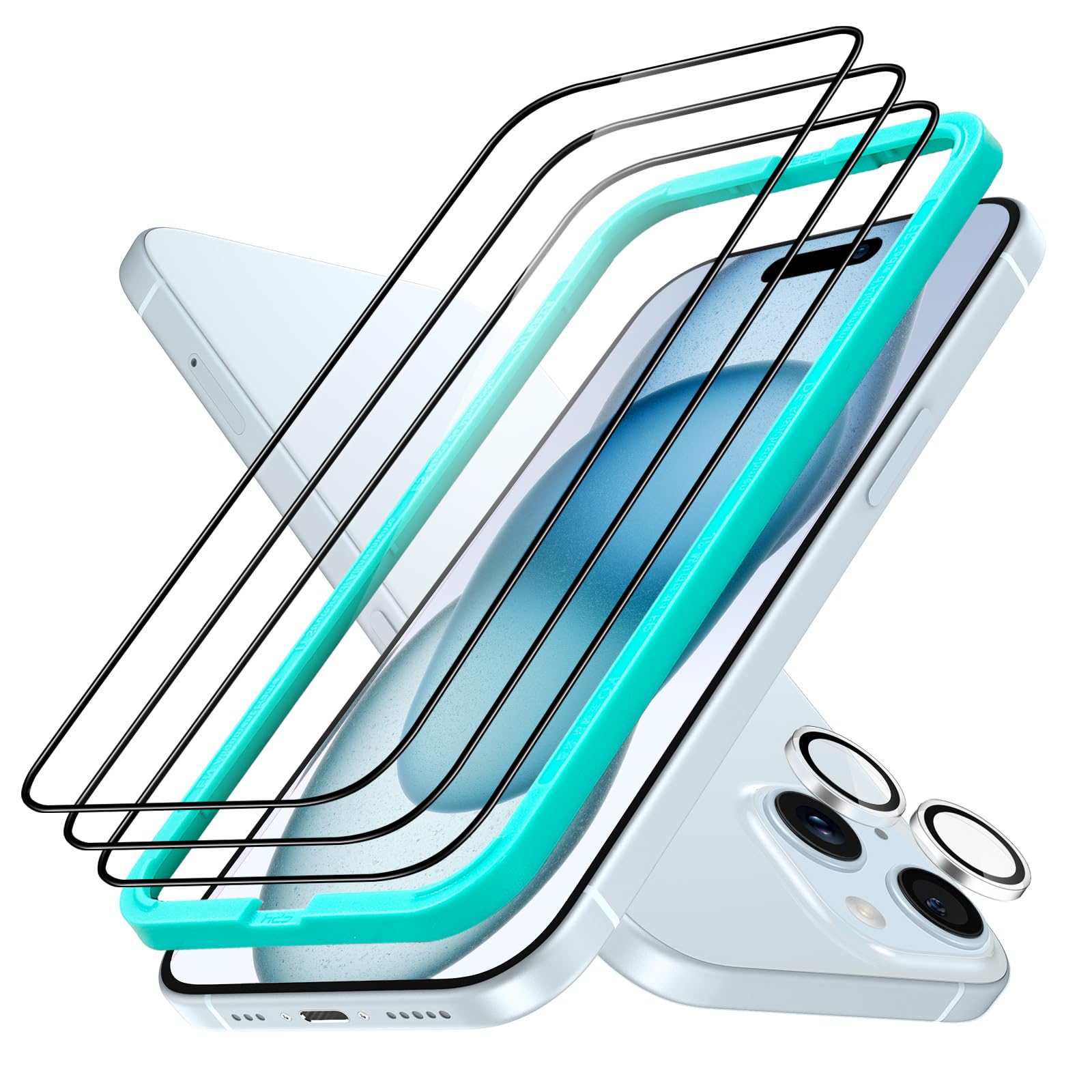 Foto 2 pulgar | Protector De Pantalla Esr Para Iphone 15 Plus Con Conjunto De Lentes De Cámara - Venta Internacional.