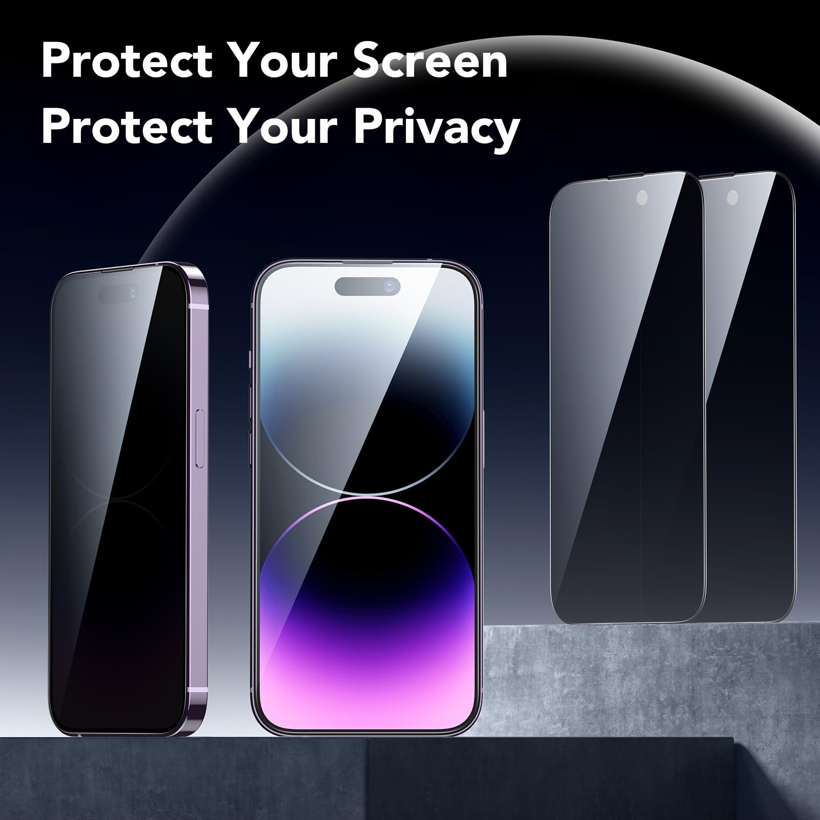 Foto 3 pulgar | Protector De Pantalla De Privacidad Esr Para Iphone 14 Pro (paquete De 3) - Venta Internacional.