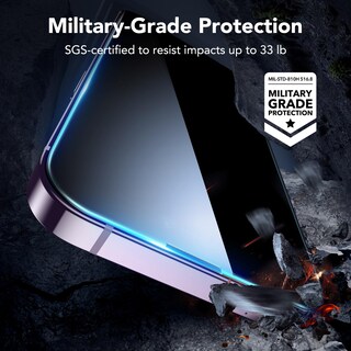 Foto 4 | Protector De Pantalla De Privacidad Esr Para Iphone 14 Pro (paquete De 3) - Venta Internacional.