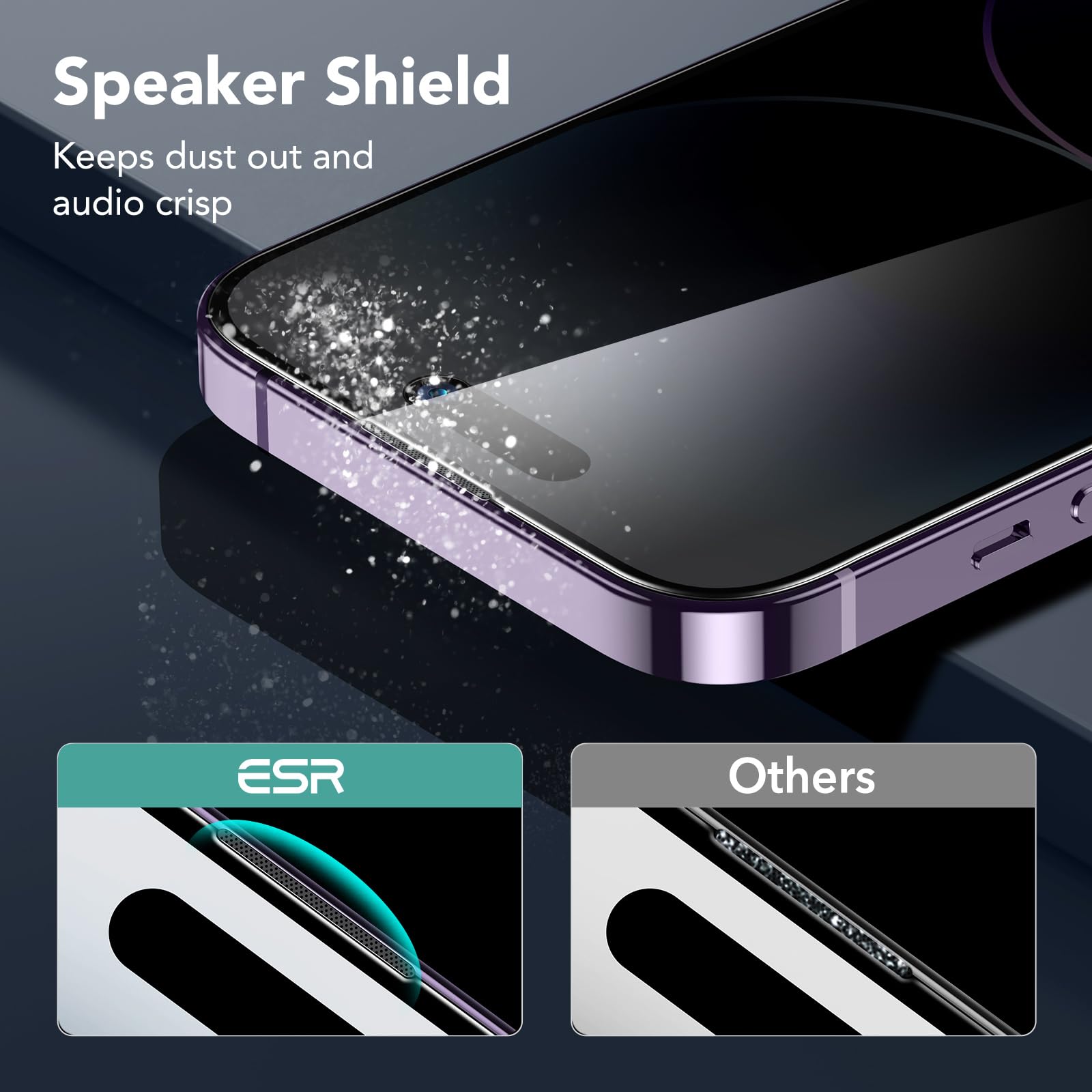 Foto 6 | Protector De Pantalla De Privacidad Esr Para Iphone 14 Pro (paquete De 3) - Venta Internacional.