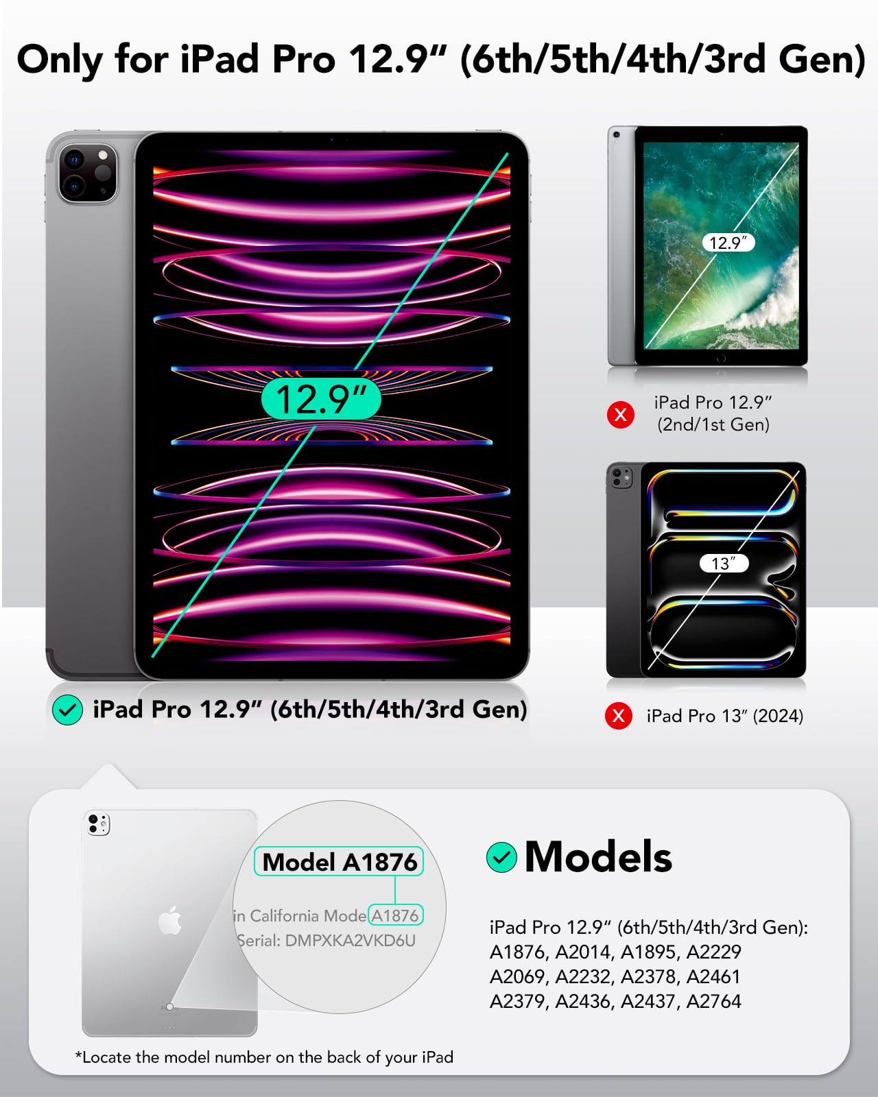 Foto 3 pulgar | Protector De Pantalla Esr Paper-feel Magnetic Para Ipad Pro 12,9'' - Venta Internacional.