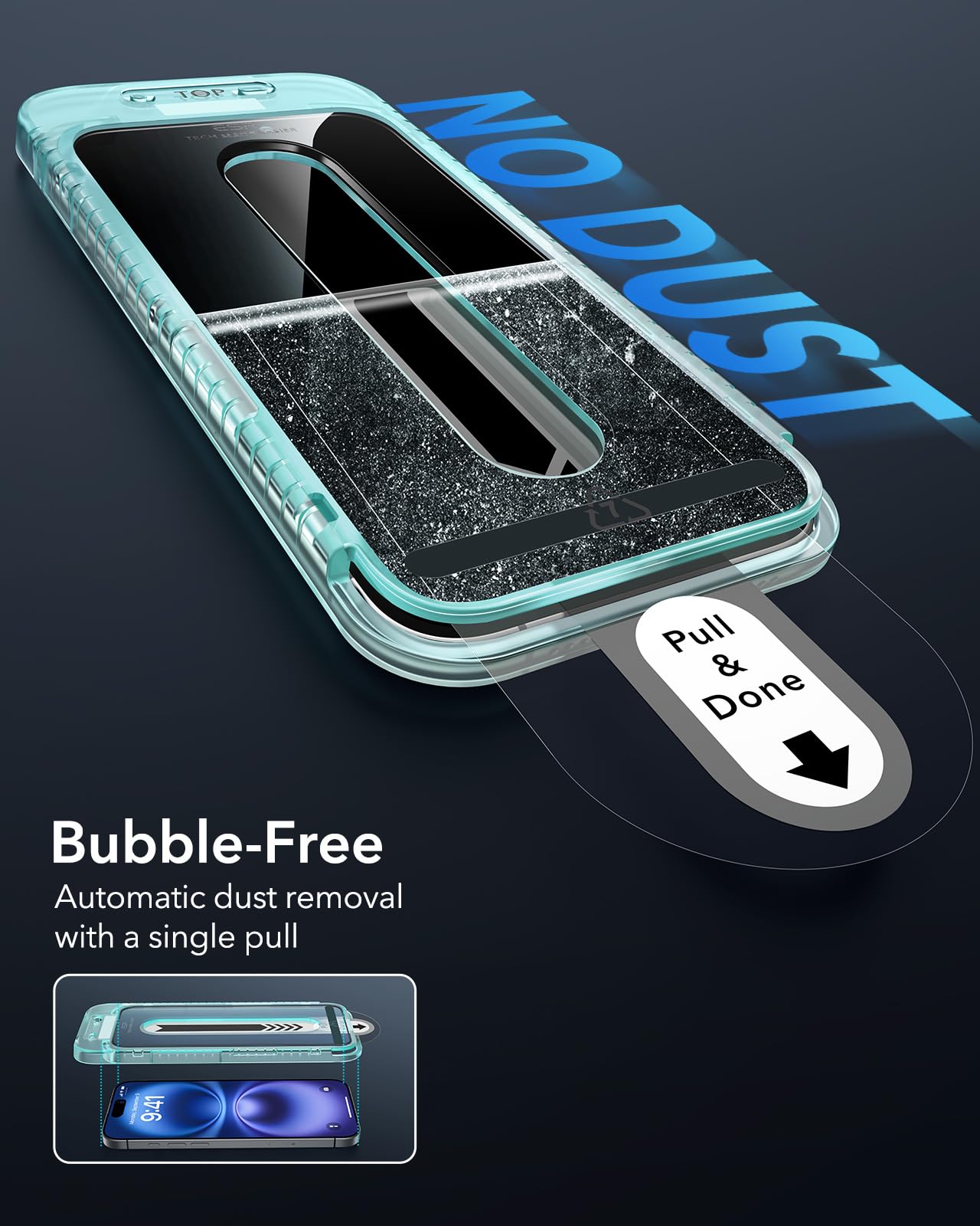 Foto 5 pulgar | Protector De Pantalla Esr Para Iphone 16/iphone 15 [paquete De 3] - Venta Internacional.