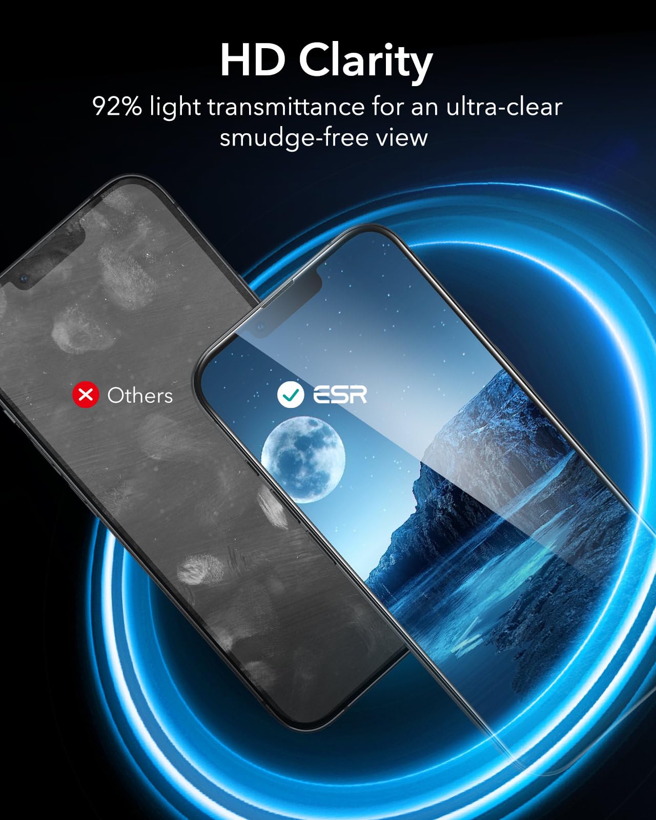 Foto 8 pulgar | Protector De Pantalla Esr Para Iphone 13 Pro Max/iphone 14 Plus - Venta Internacional.
