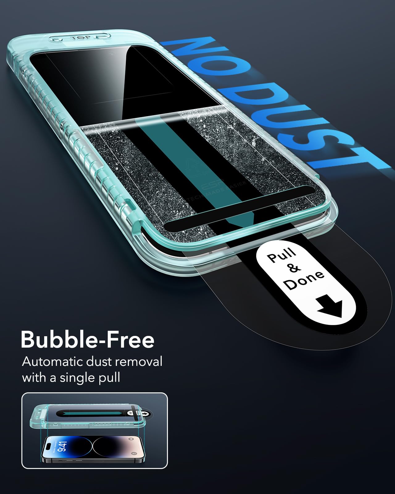 Foto 4 | Protector De Pantalla Esr Para Iphone 14 Pro Max [paquete De 3] - Venta Internacional.