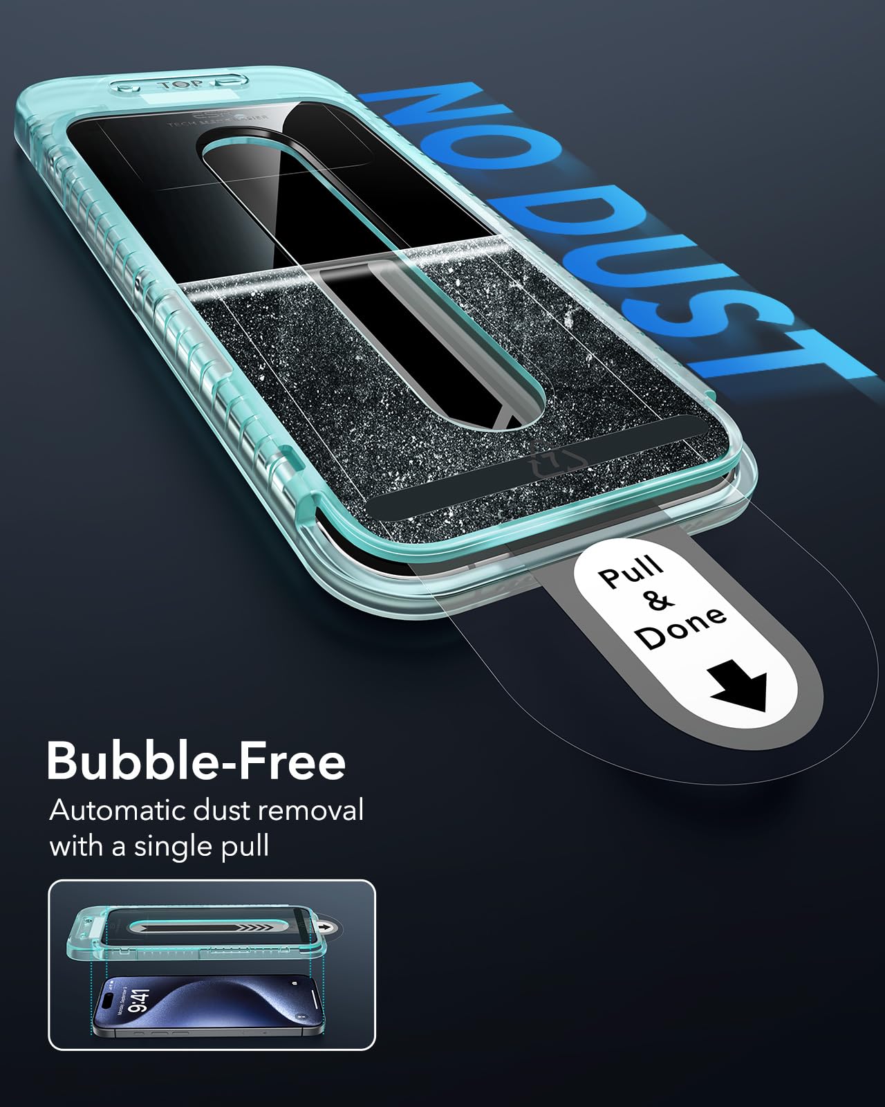 Foto 6 pulgar | Protector De Pantalla De Privacidad Esr Para Iphone 15 Pro Max (paquete De 3) - Venta Internacional.