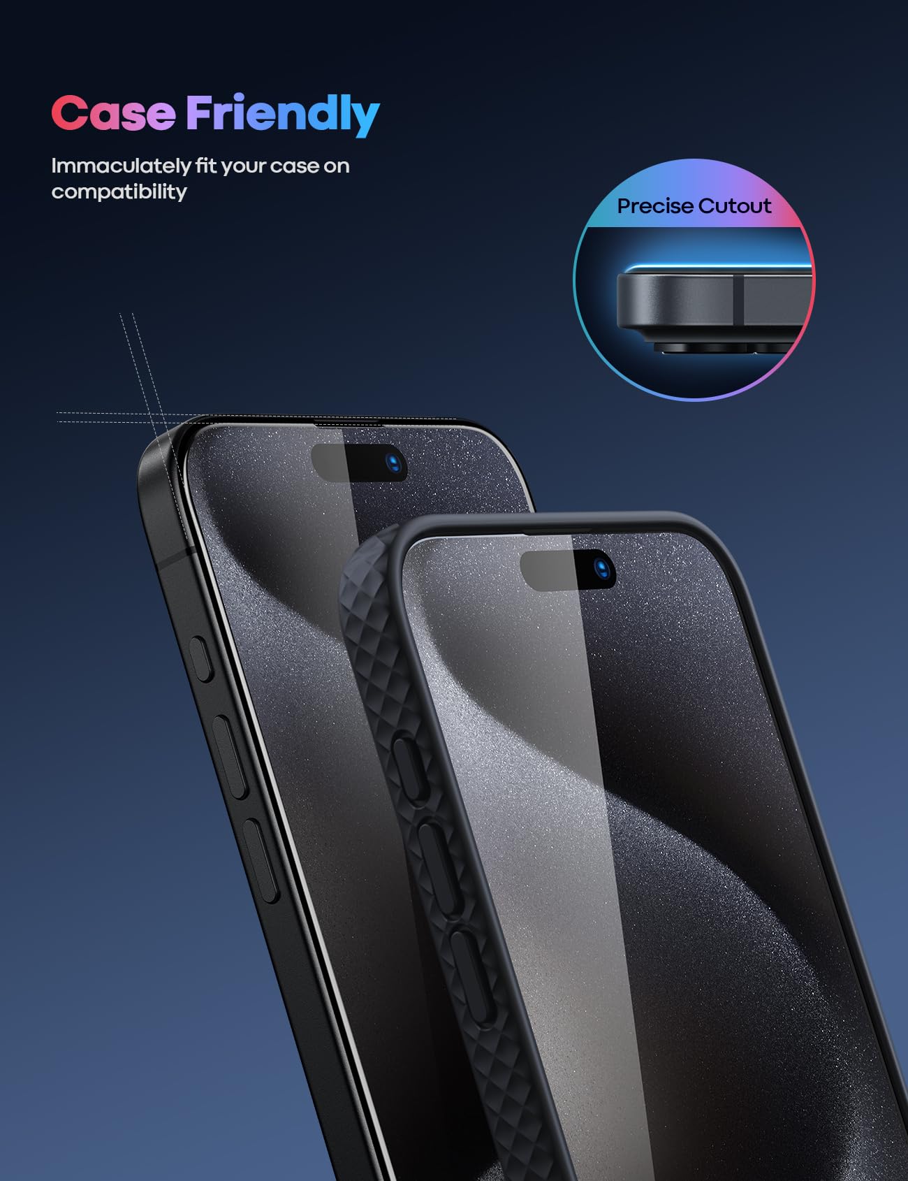 Foto 5 | Protector De Pantalla Lamicall Para Iphone 16 Pro (6.3 Pulgadas) [paquete De 2] - Venta Internacional.