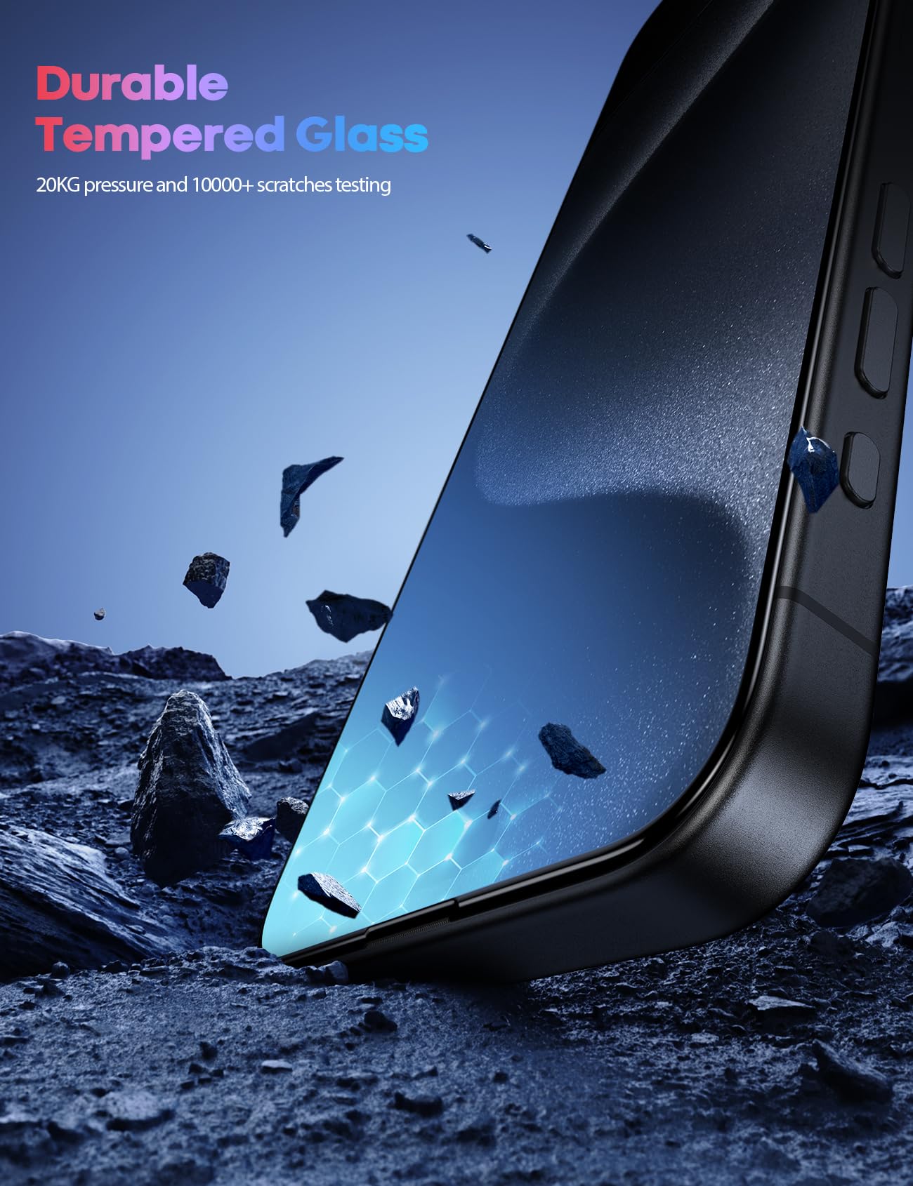 Foto 7 pulgar | Protector De Pantalla Lamicall Para Iphone 16 Pro (6.3 Pulgadas) [paquete De 2] - Venta Internacional.