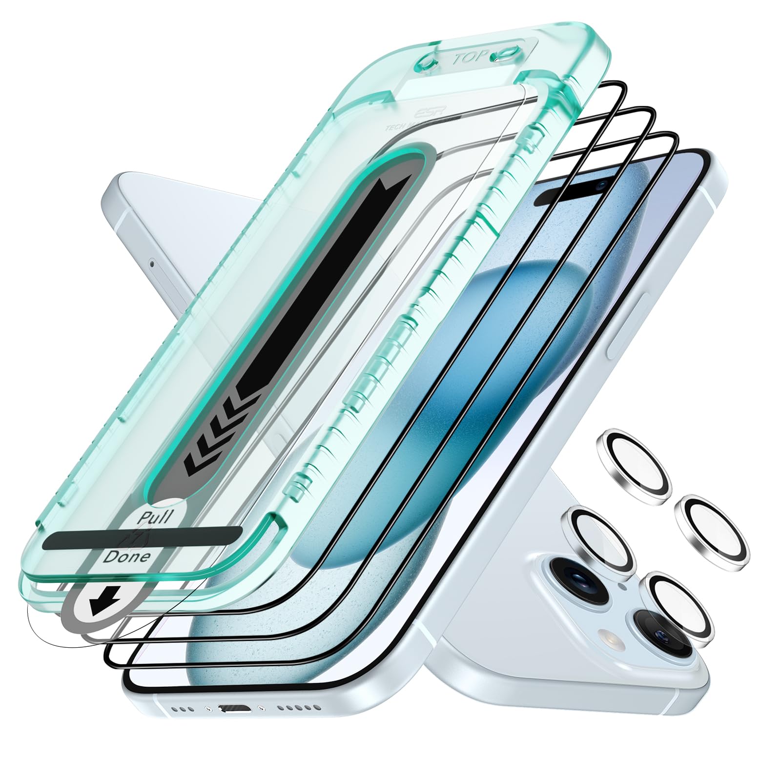 Foto 1 | Protector De Pantalla Esr Para Iphone 15 Plus Con Lente De Cámara 3+2 P - Venta Internacional.