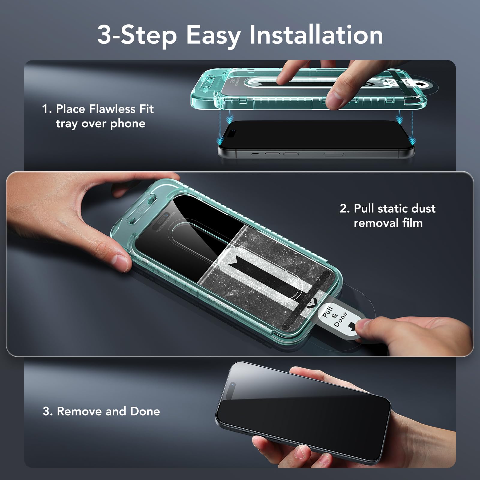 Foto 2 | Protector De Pantalla Esr Para Iphone 15 Plus Con Lente De Cámara 3+2 P - Venta Internacional.