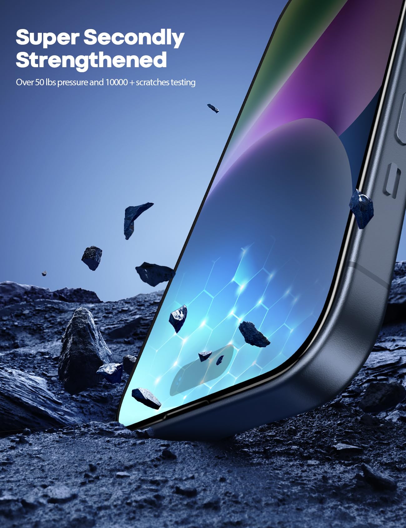 Foto 5 | Protector De Pantalla Lamicall Para Iphone 15 Pro, Paquete De 2 - Venta Internacional.