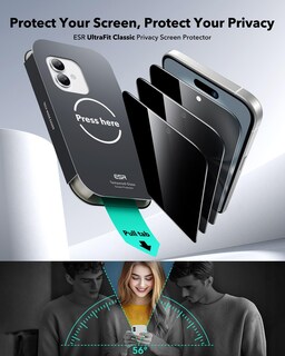 Foto 2 | Protector De Pantalla De Privacidad Esr Para Iphone 16/15 Con Bandeja, Paquete De 3 - Venta Internacional.