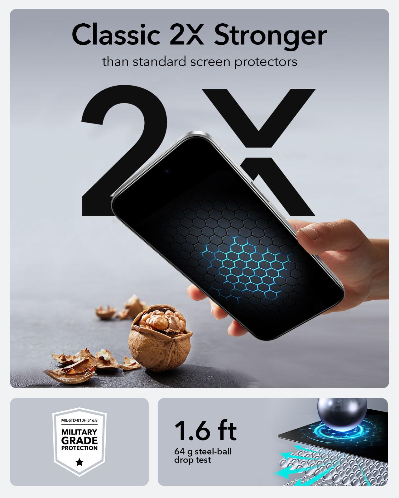 Foto 7 pulgar | Protector De Pantalla De Privacidad Esr Para Iphone 16/15 Con Bandeja, Paquete De 3 - Venta Internacional.