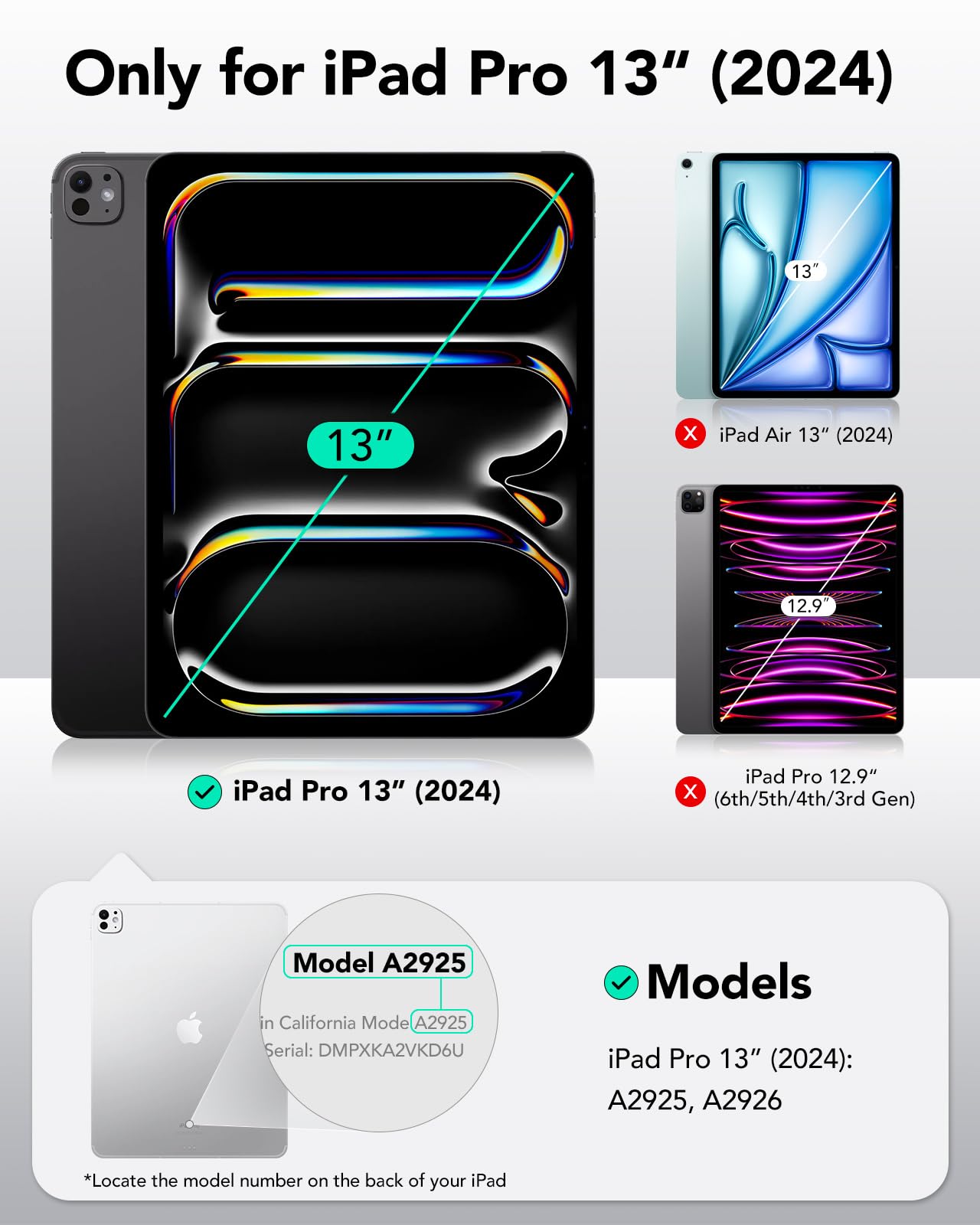 Foto 2 | Protector De Pantalla Esr Ipad Pro 13 M4 Paper-feel 2024, Paquete De 2 - Venta Internacional.