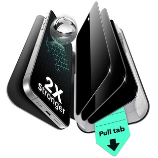 Foto 1 | Paquete De Protectores De Pantalla Esr 3 Para Iphone 16 Pro Privacy - Venta Internacional.