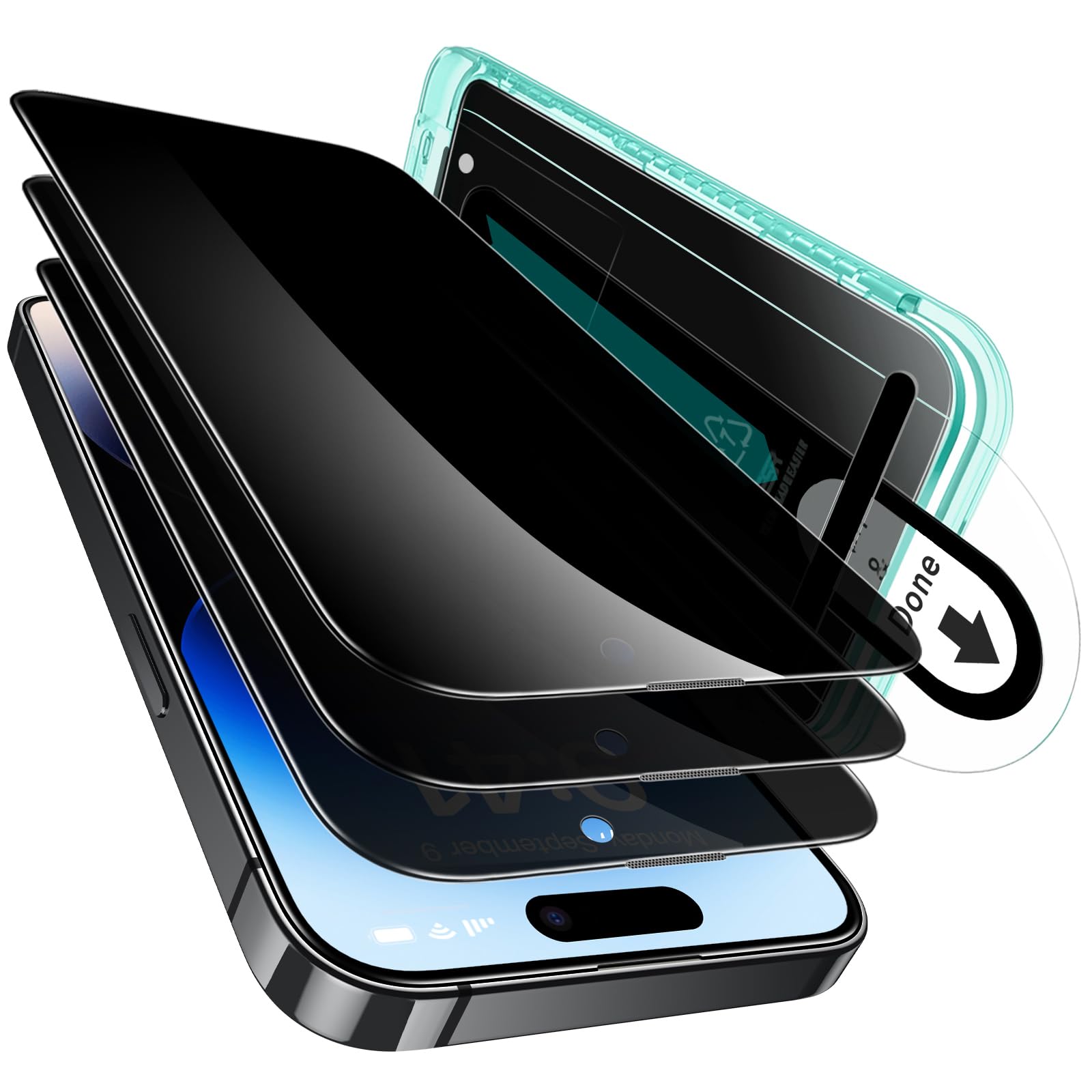 Foto 2 pulgar | Protector De Pantalla De Privacidad Esr Para Iphone 14 Pro (paquete De 3) - Venta Internacional.