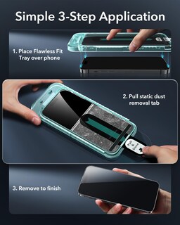 Foto 4 | Protector De Pantalla De Privacidad Esr Para Iphone 14 Pro (paquete De 3) - Venta Internacional.