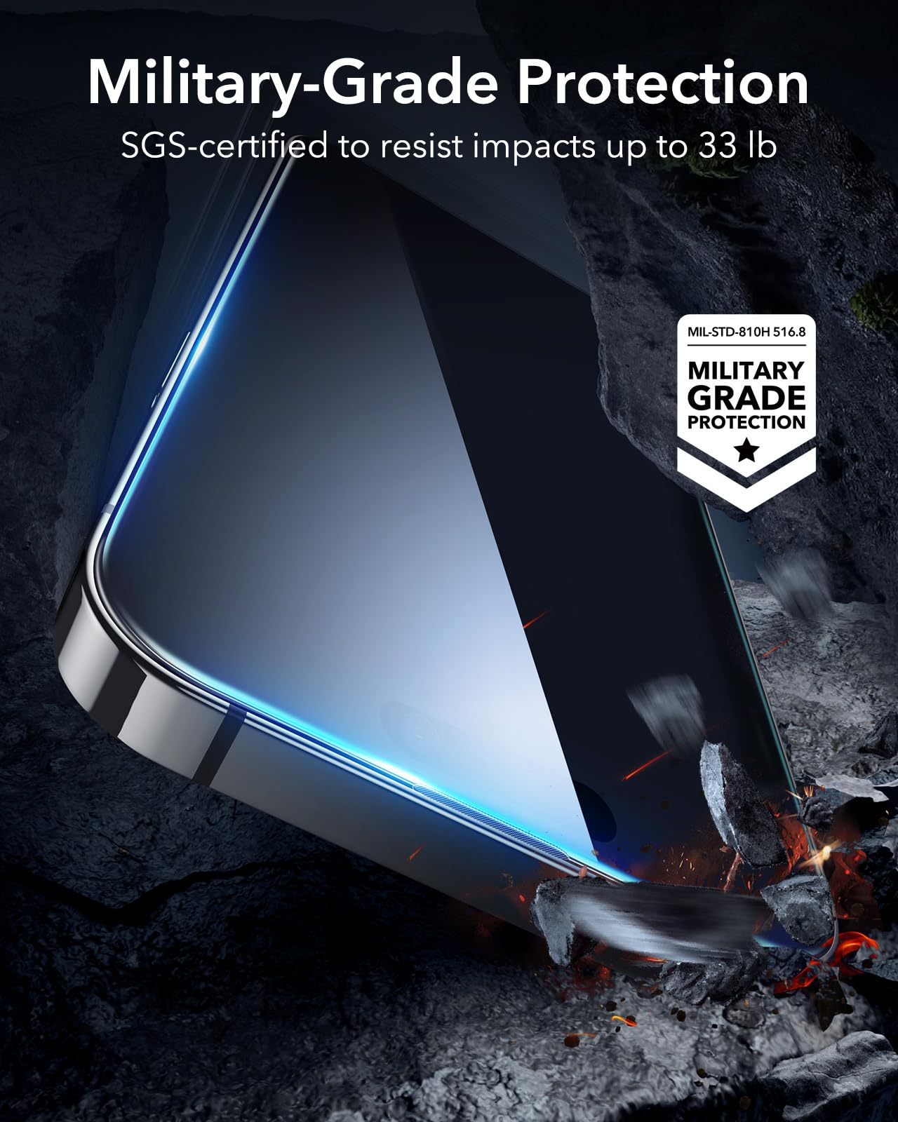 Foto 6 | Protector De Pantalla De Privacidad Esr Para Iphone 14 Pro (paquete De 3) - Venta Internacional.