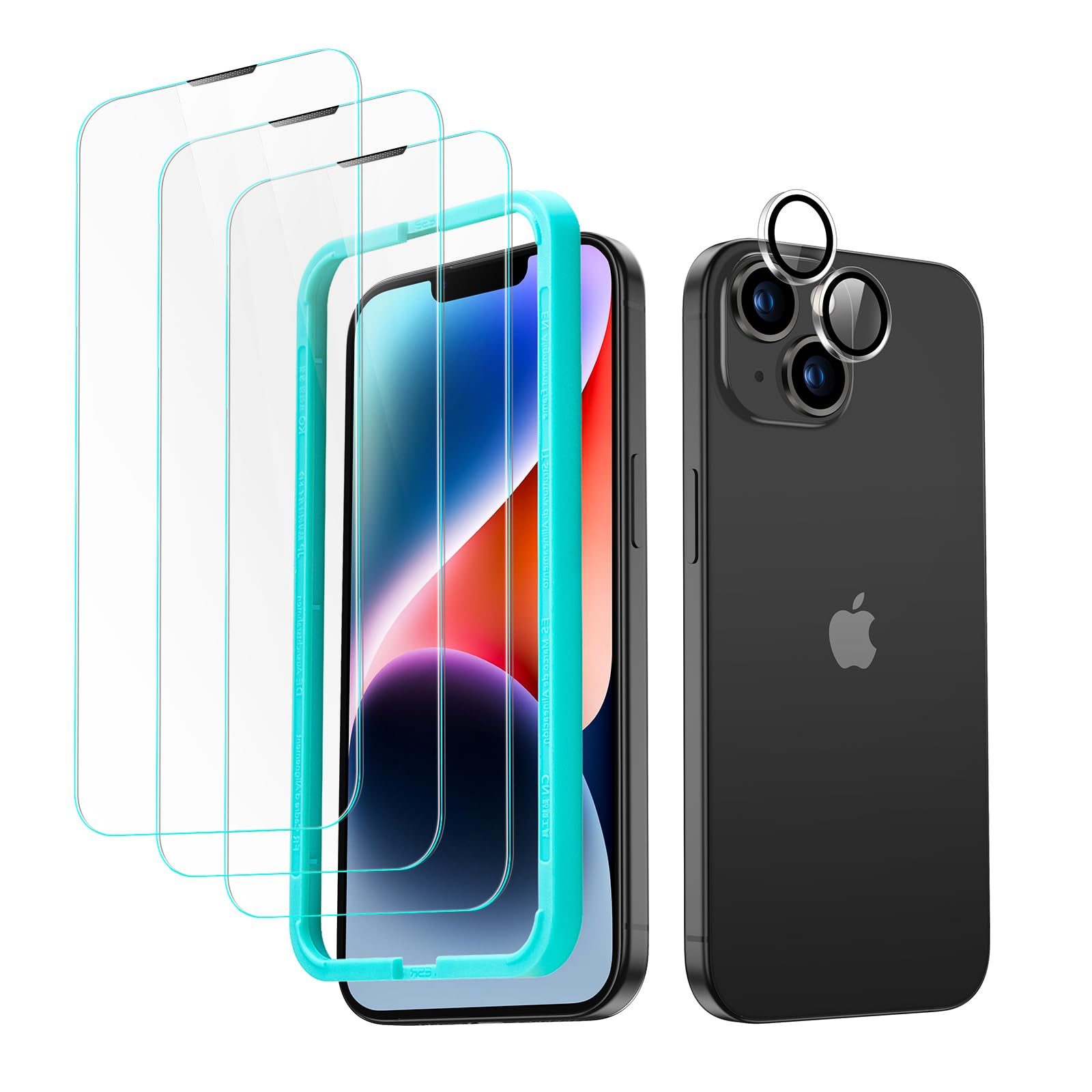 Foto 2 pulgar | Set De Protectores De Pantalla Esr Para Iphone 14 Con Vidrio Templado 3 - Venta Internacional.