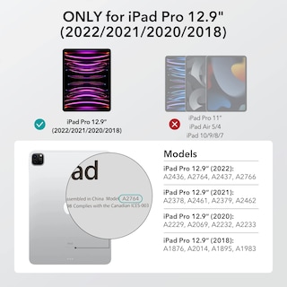 Foto 2 | Protector De Pantalla Esr Para Ipad Pro 12.9 (2022/2021/2020/2018) - Venta Internacional.