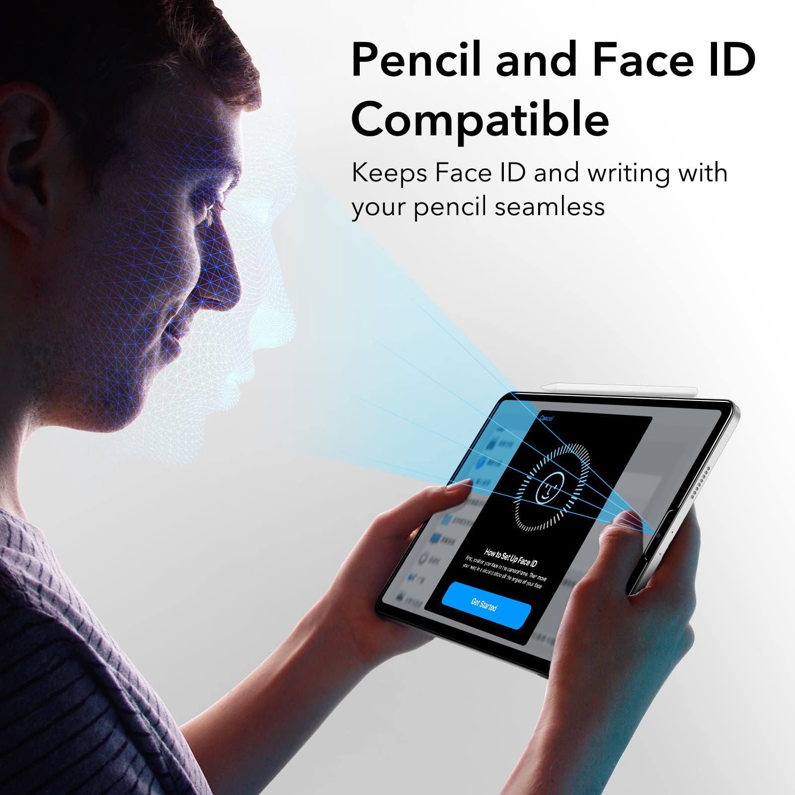 Foto 6 | Protector De Pantalla Esr Para Ipad Pro 12.9 (2022/2021/2020/2018) - Venta Internacional.