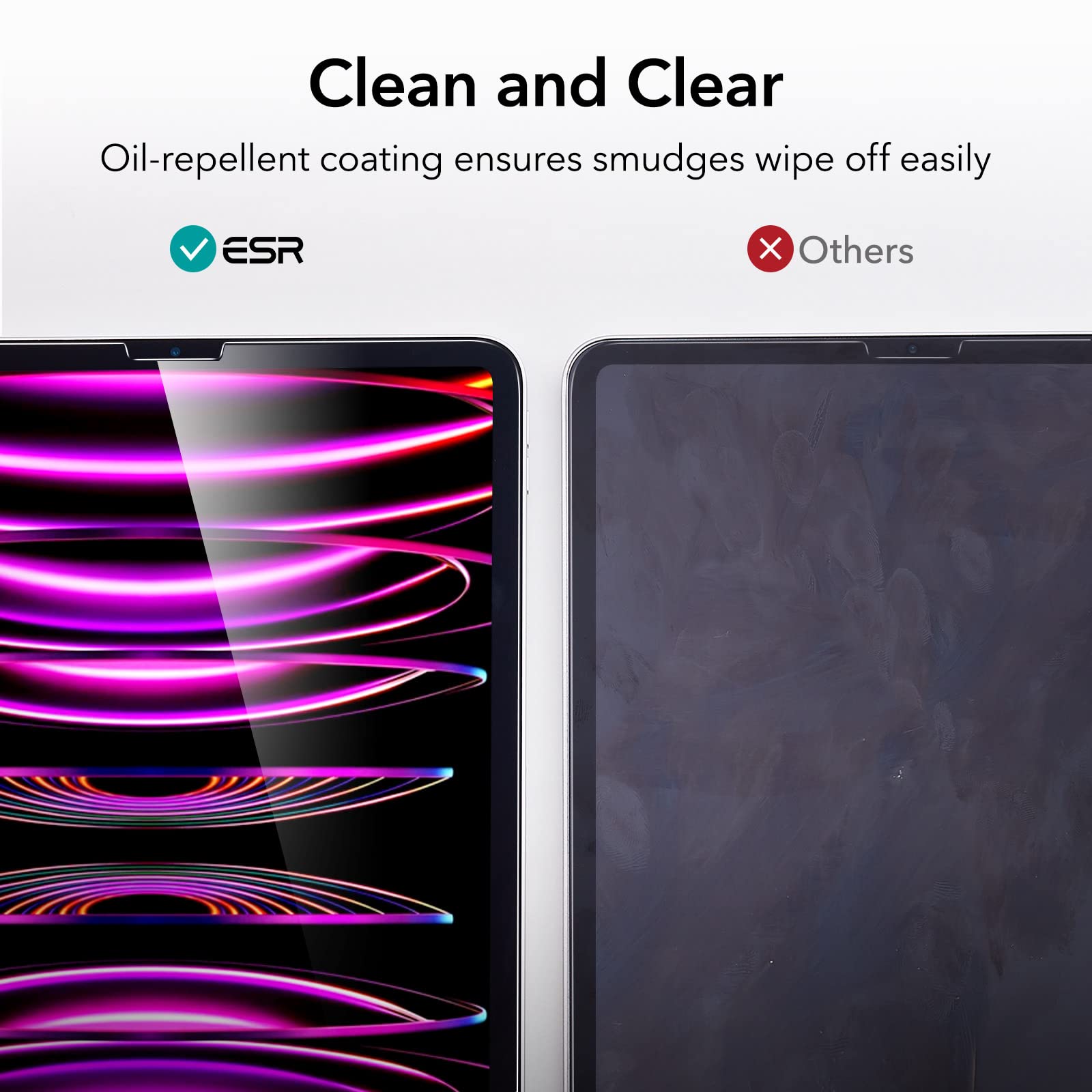 Foto 8 pulgar | Protector De Pantalla Esr Para Ipad Pro 12.9 (2022/2021/2020/2018) - Venta Internacional.