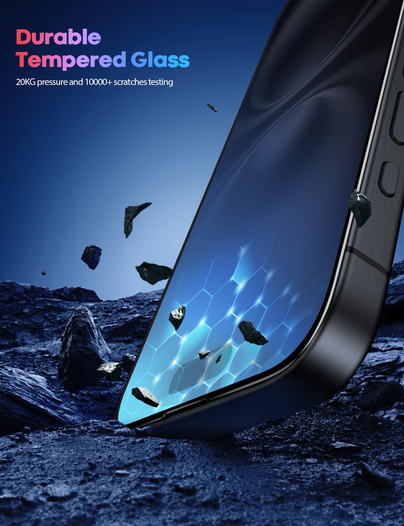 Foto 7 pulgar | Protector De Pantalla Lamicall Para Iphone 16 Plus/ 15 Plus (6.7) - Venta Internacional.