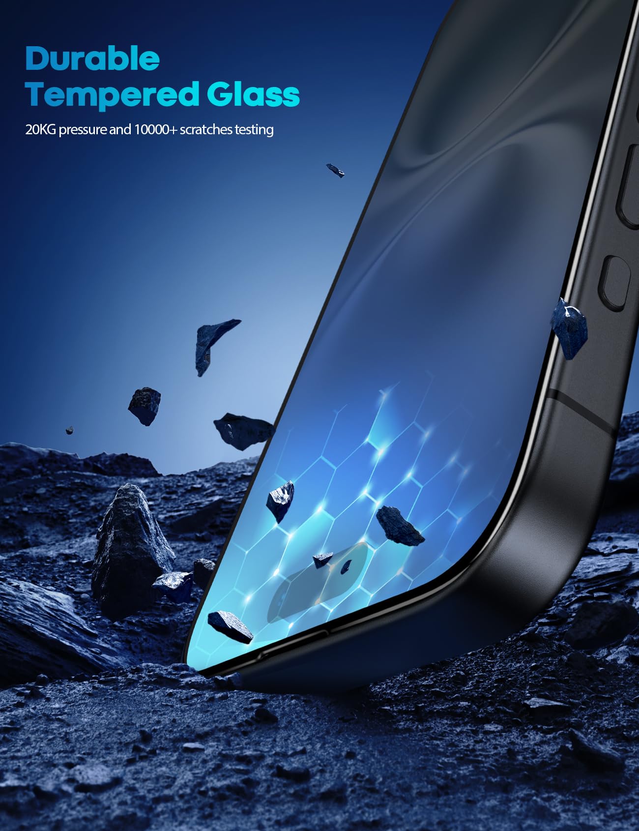 Foto 7 pulgar | Protector De Pantalla Lamicall Para Iphone 16/15 (6.1) [paquete De 2] - Venta Internacional.