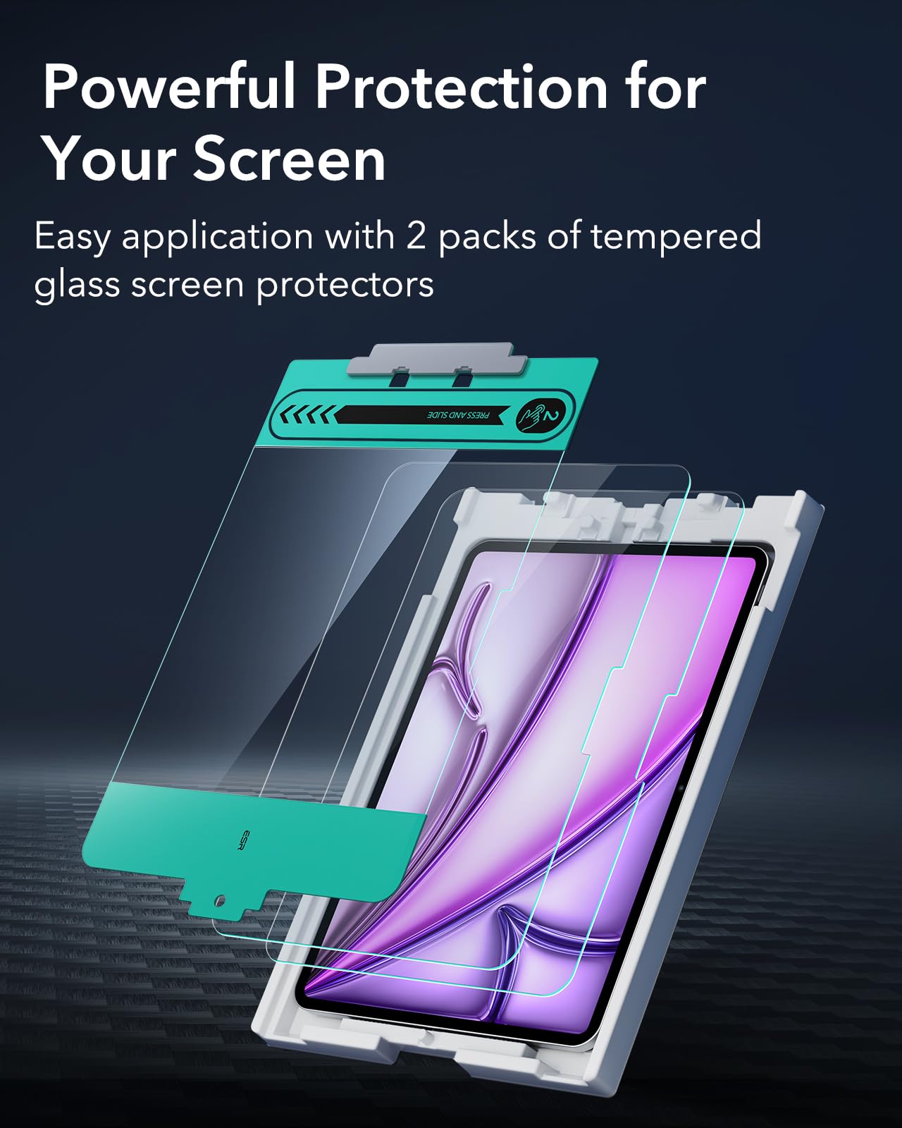 Foto 4 pulgar | Protector De Pantalla Esr Para Ipad Air 13 M3/m2 Con Easy Tray, Paquete De 2 - Venta Internacional.