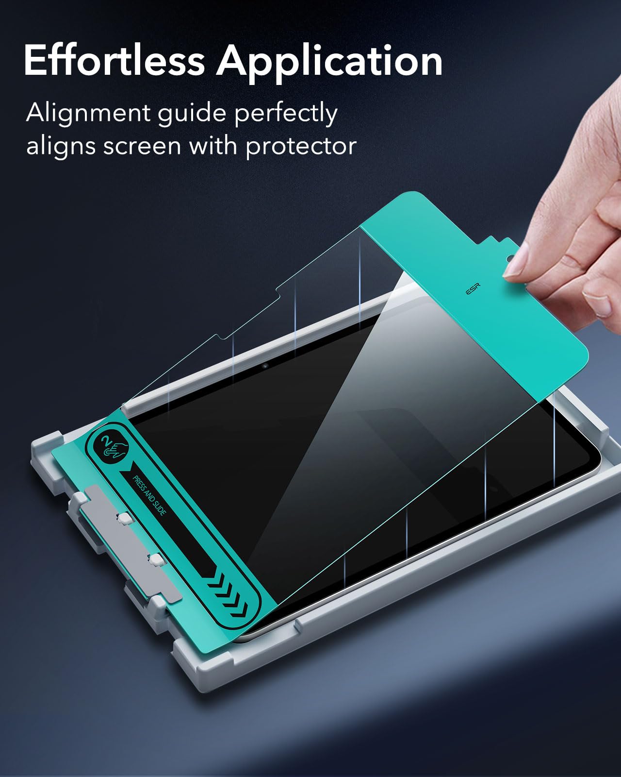 Foto 5 pulgar | Protector De Pantalla Esr Para Ipad Air 13 M3/m2 Con Easy Tray, Paquete De 2 - Venta Internacional.