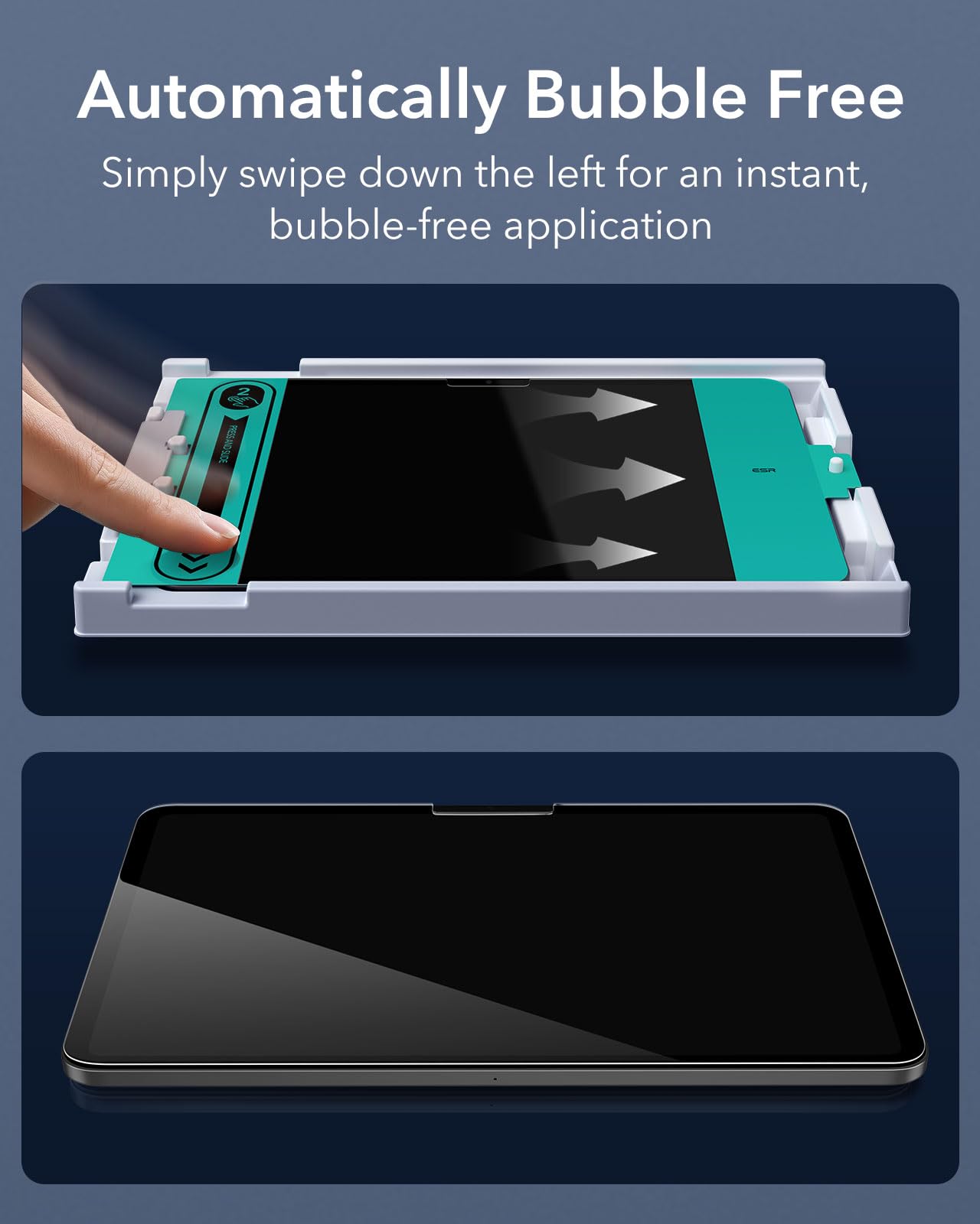 Foto 6 pulgar | Protector De Pantalla Esr Para Ipad Air 13 M3/m2 Con Easy Tray, Paquete De 2 - Venta Internacional.
