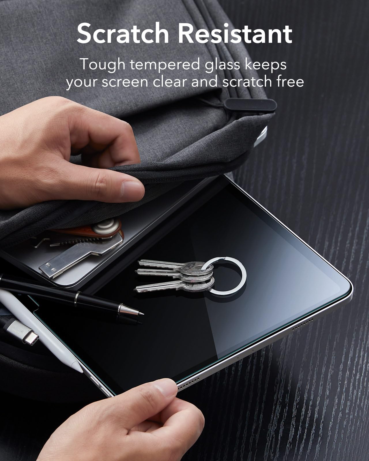 Foto 8 pulgar | Protector De Pantalla Esr Para Ipad Air 13 M3/m2 Con Easy Tray, Paquete De 2 - Venta Internacional.