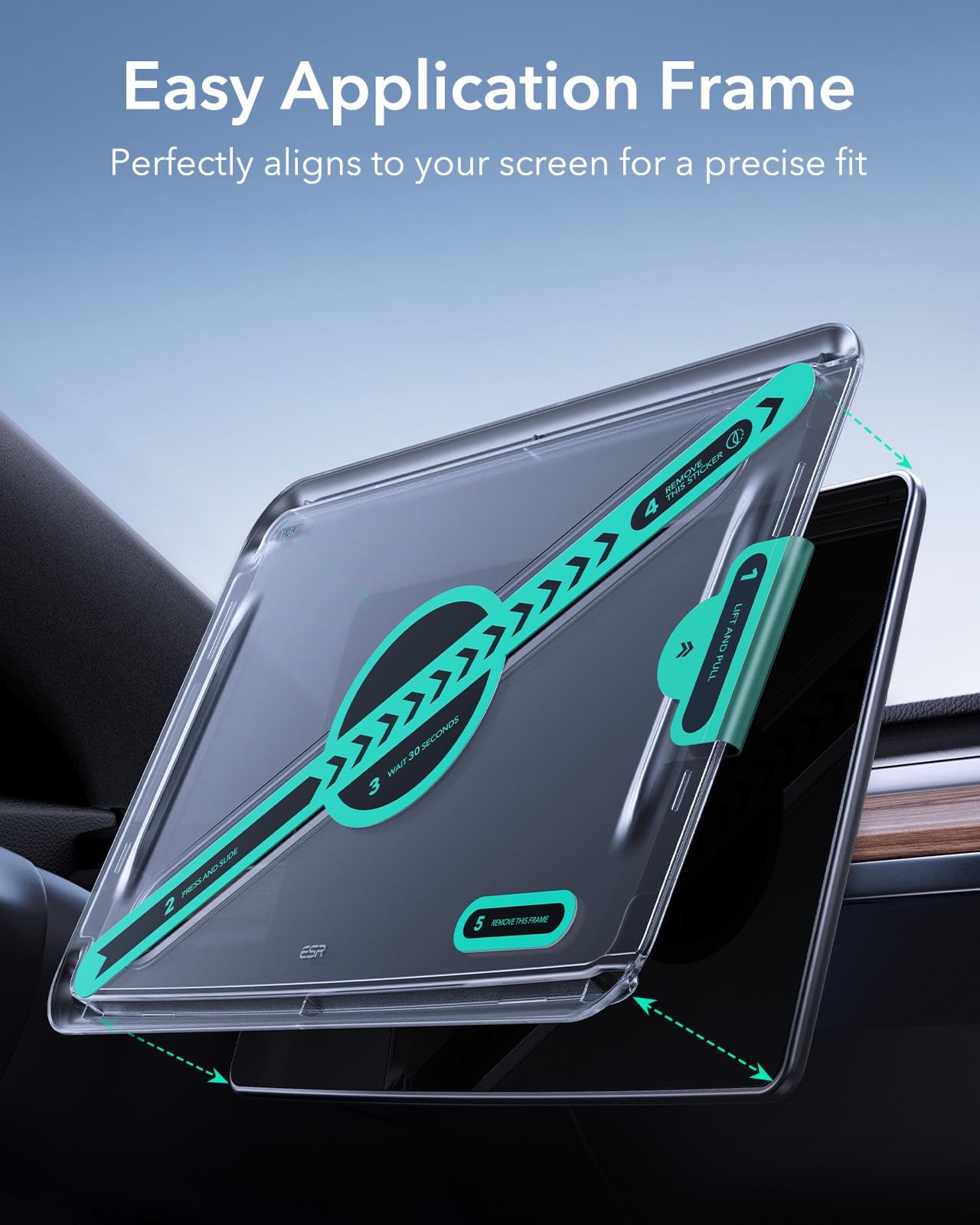 Foto 4 pulgar | Protector De Pantalla De Vidrio Templado Esr Para Tesla Model Y/3 De 15 Pulgadas - Venta Internacional.