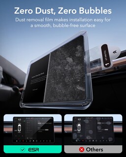 Foto 4 | Protector De Pantalla De Vidrio Templado Esr Para Tesla Model Y/3 De 15 Pulgadas - Venta Internacional.