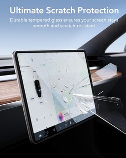Foto 7 | Protector De Pantalla De Vidrio Templado Esr Para Tesla Model Y/3 De 15 Pulgadas - Venta Internacional.