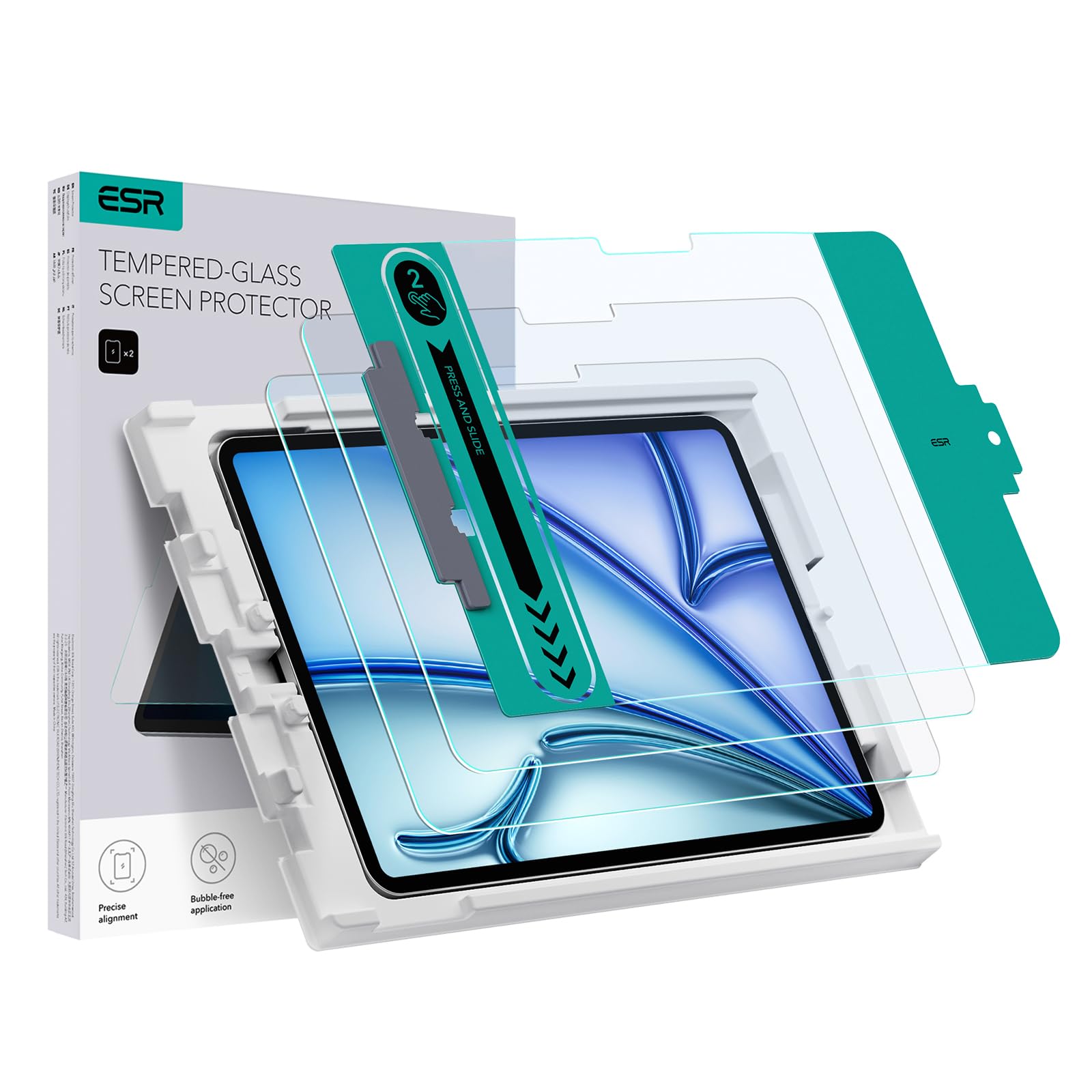 Foto 1 | Protector De Pantalla Esr Para Ipad Air 11 M3/m2 Con Easy Tray, Paquete De 2 - Venta Internacional.