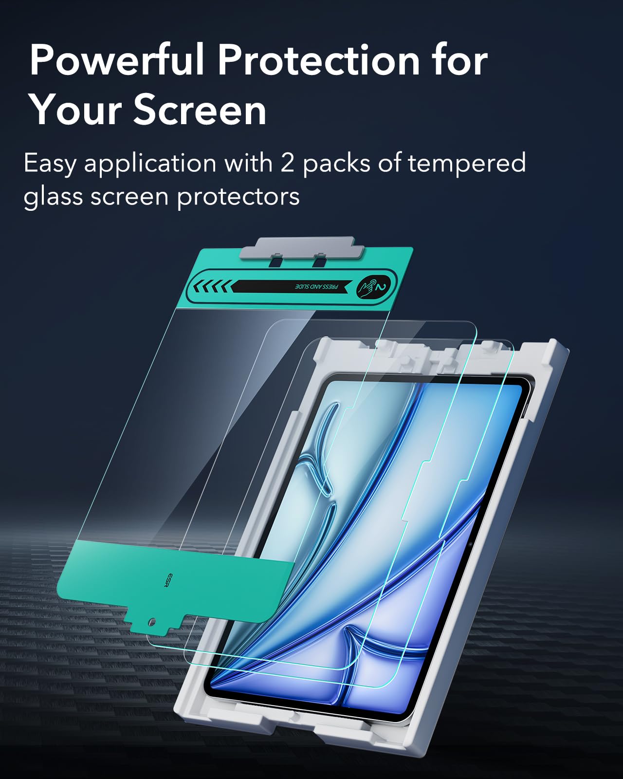 Foto 3 | Protector De Pantalla Esr Para Ipad Air 11 M3/m2 Con Easy Tray, Paquete De 2 - Venta Internacional.