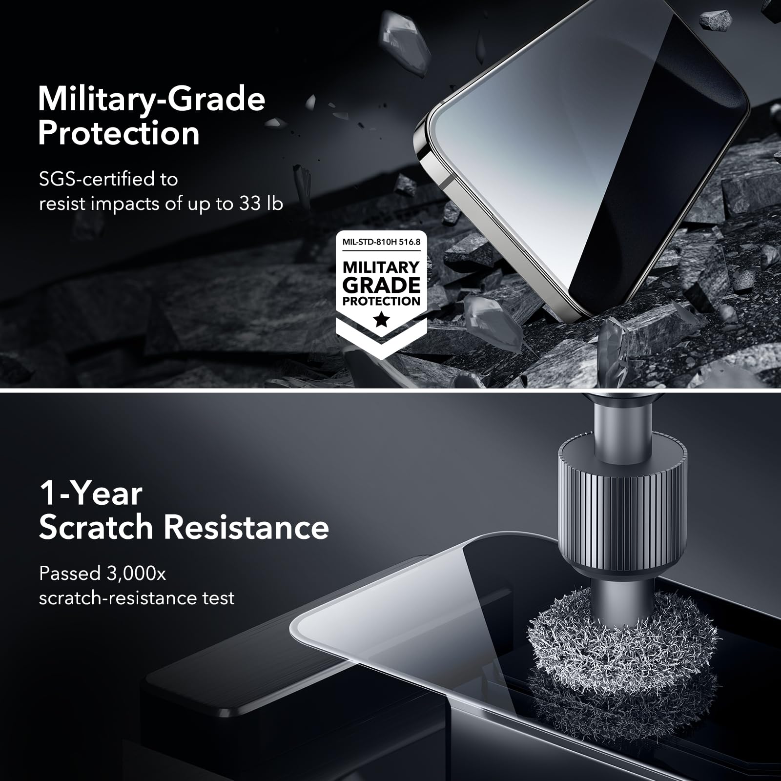 Foto 6 pulgar | Set De Protectores De Pantalla De Privacidad Esr Para Iphone 15 Pro 3+1, Paquete - Venta Internacional.