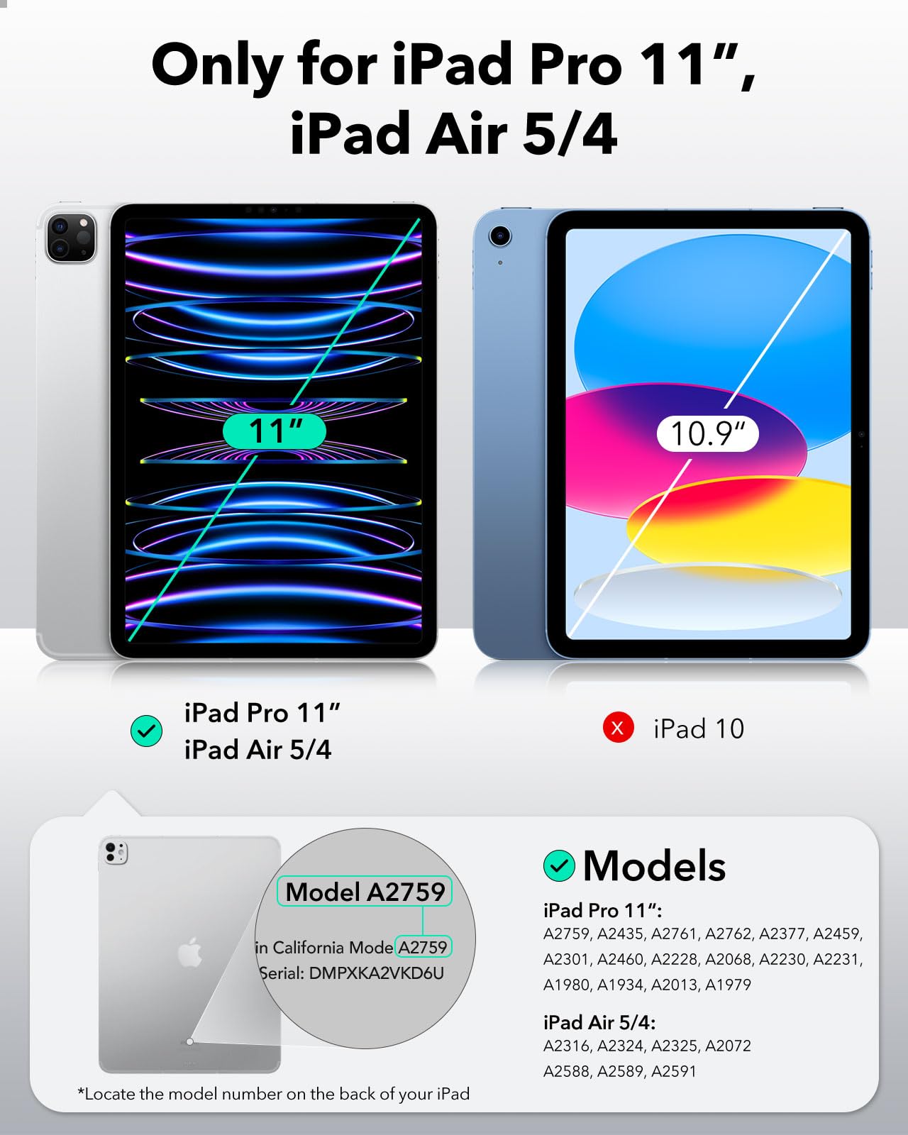 Foto 3 pulgar | Protector De Pantalla Esr Paper-feel Para Ipad Air 5/air 4/pro 11 - Venta Internacional.