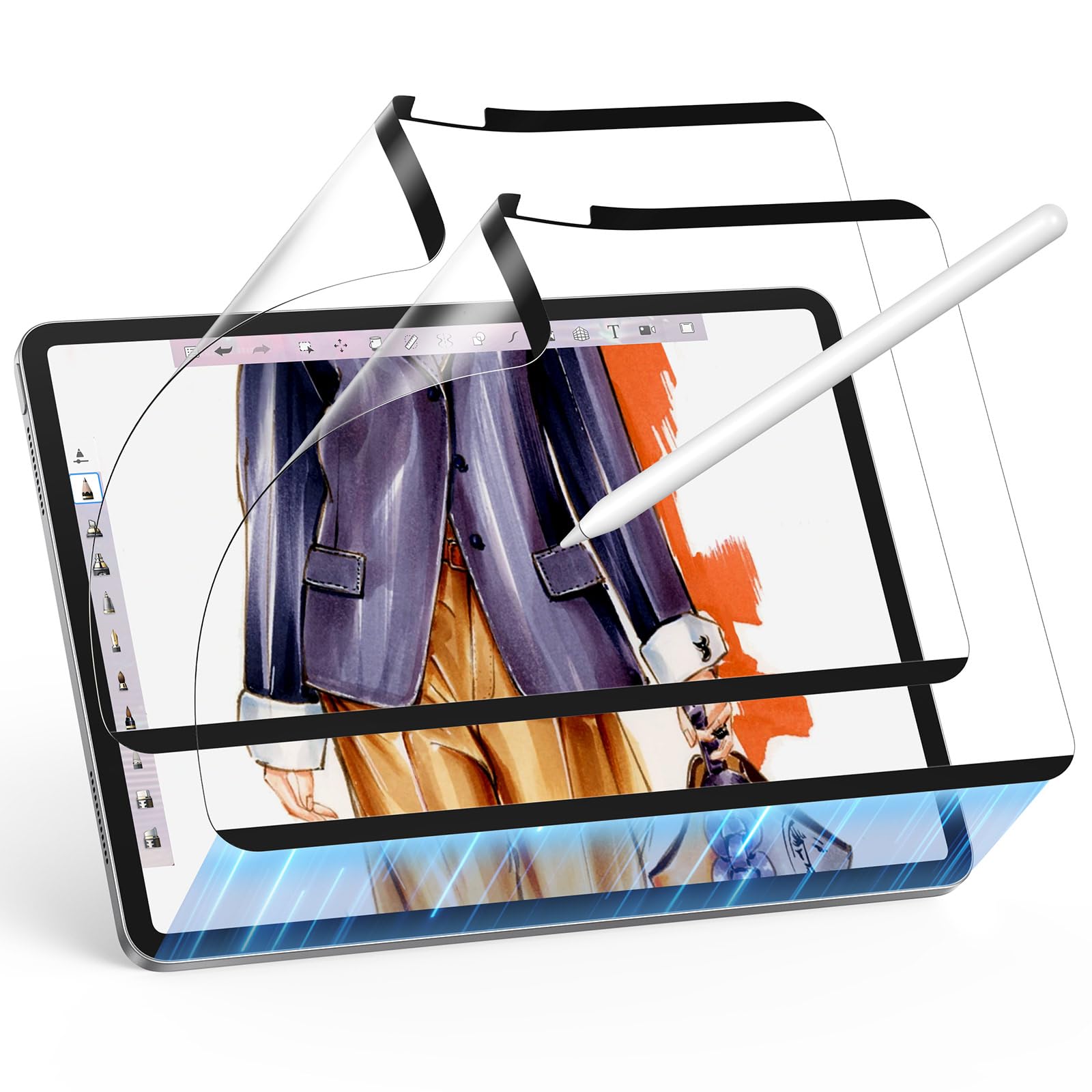 Foto 1 | Protector De Pantalla Esr Paper-feel Magnetic Para Ipad Air 11 - Venta Internacional.