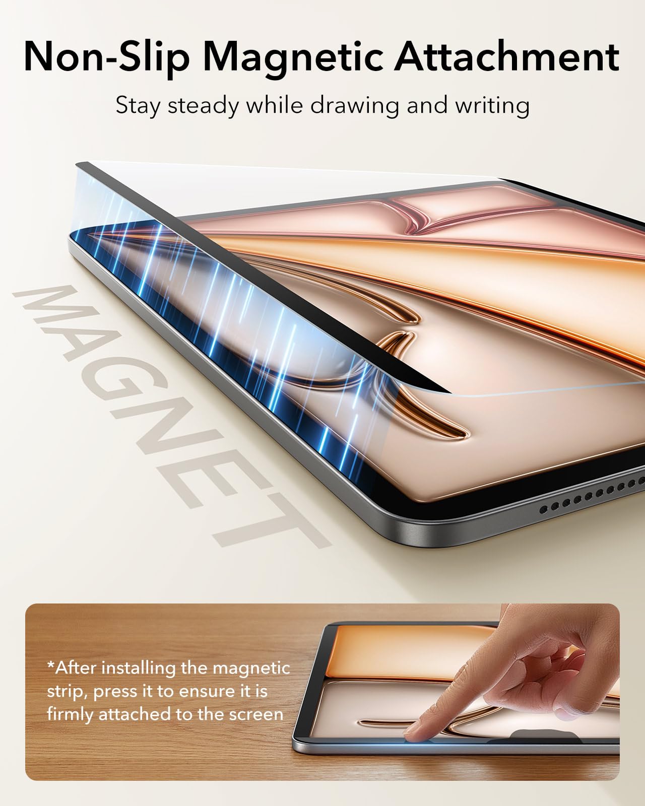 Foto 8 pulgar | Protector De Pantalla Esr Paper-feel Magnetic Para Ipad Air 11 - Venta Internacional.