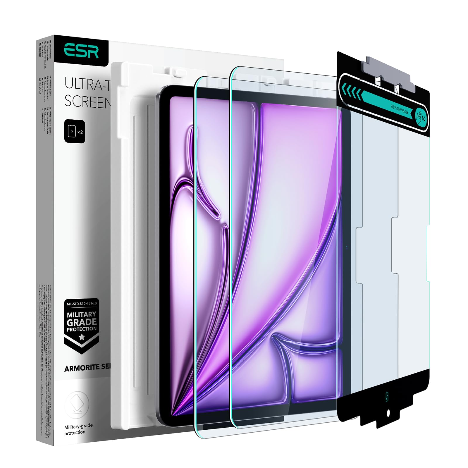 Foto 2 pulgar | Protector De Pantalla Esr Armorite Para Ipad Air 13 M3/m2 9h, Paquete De 2 - Venta Internacional.