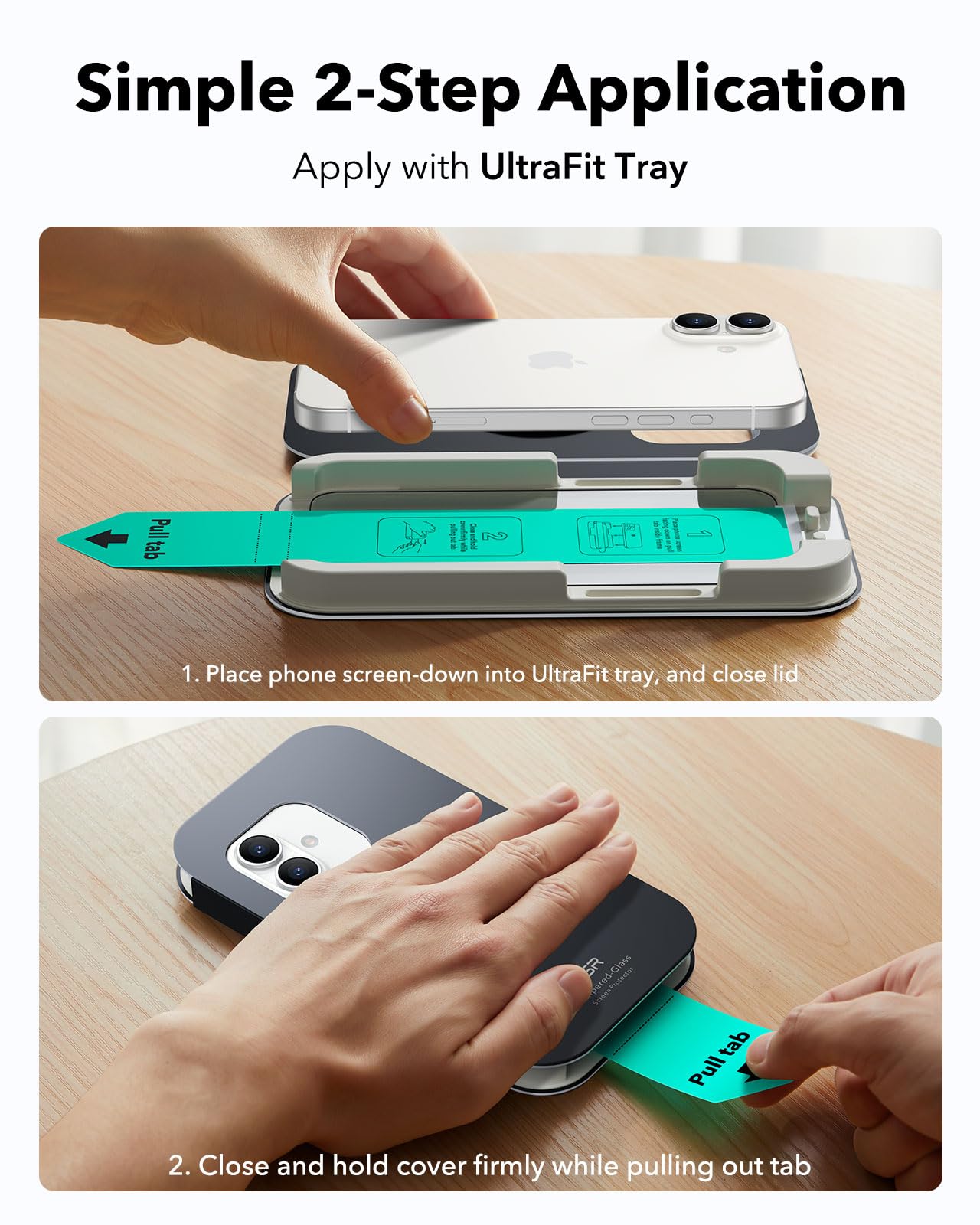Foto 4 pulgar | Protector De Pantalla Esr Para Iphone 16 Plus/15 Plus, Paquete De 3 - Venta Internacional.