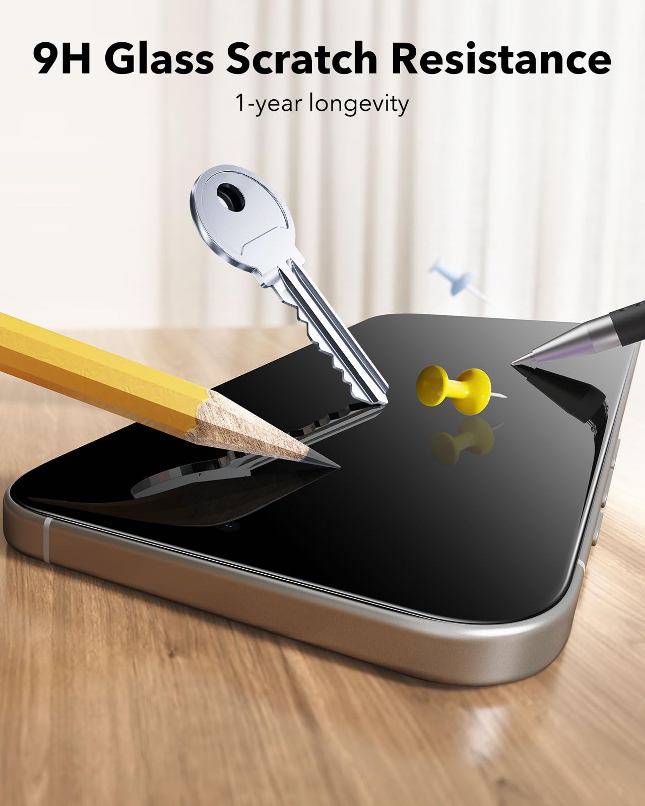 Foto 7 | Protector De Pantalla Esr Para Iphone 16 Plus/15 Plus, Paquete De 3 - Venta Internacional.