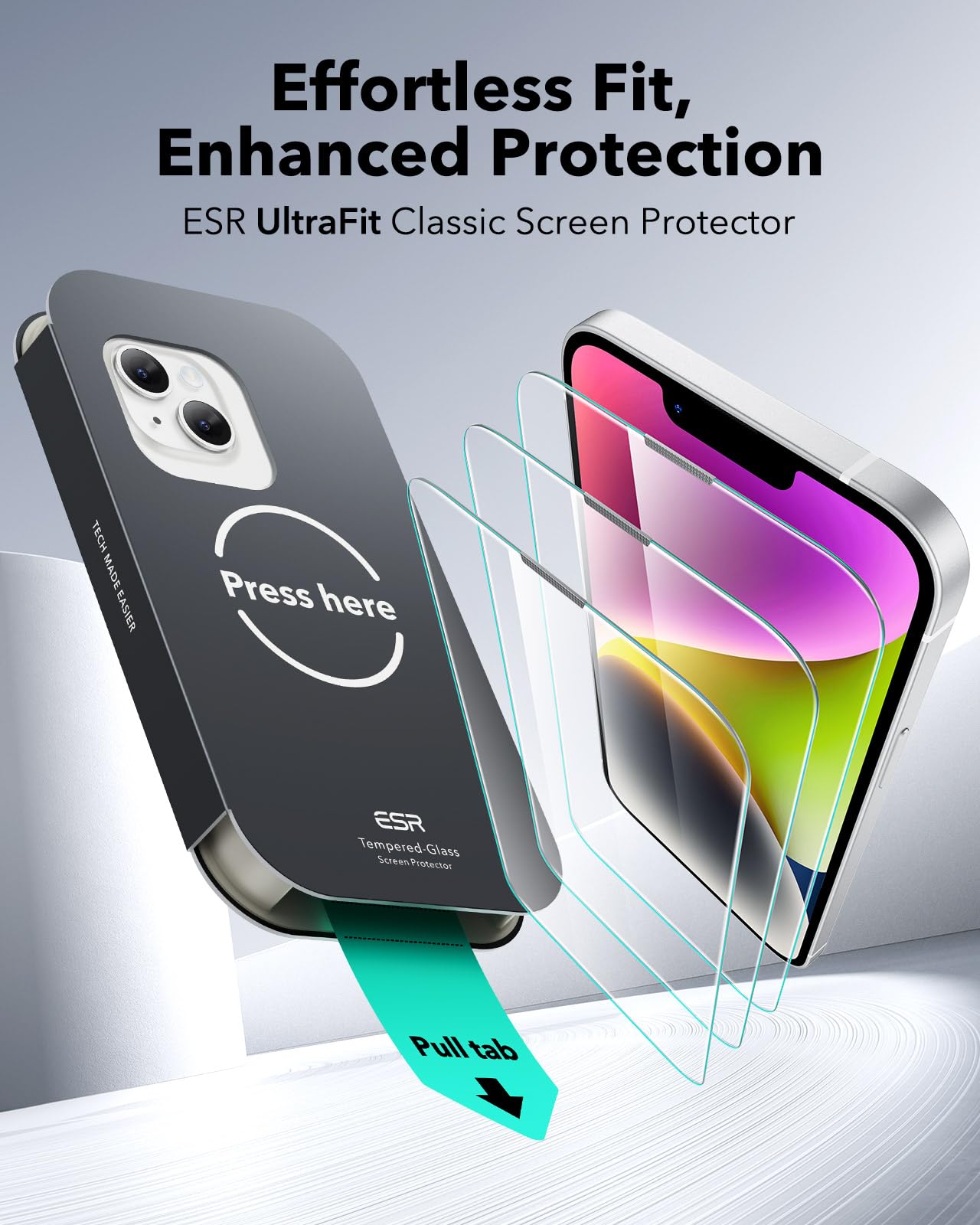 Foto 3 pulgar | Protector De Pantalla Esr Para Iphone 14 Plus/iphone 13 Pro Max - Venta Internacional.